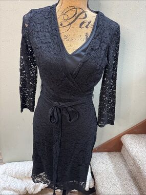 New York and Company Black Lace Dress size small